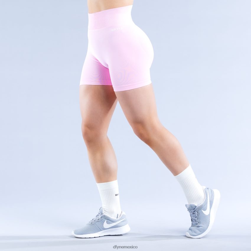 Dfyne pantalones cortos dinámicos 4.5' 6rosa claro rosa fondos D4406D14