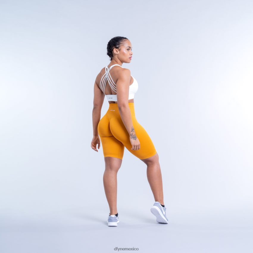 Dfyne pantalones cortos dinámicosmostaza amarilla fondos D4406D93