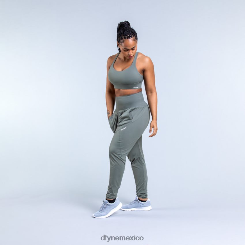 Dfyne joggers de corte cónico harén Origin 3Musgo Verde fondos D4406D101
