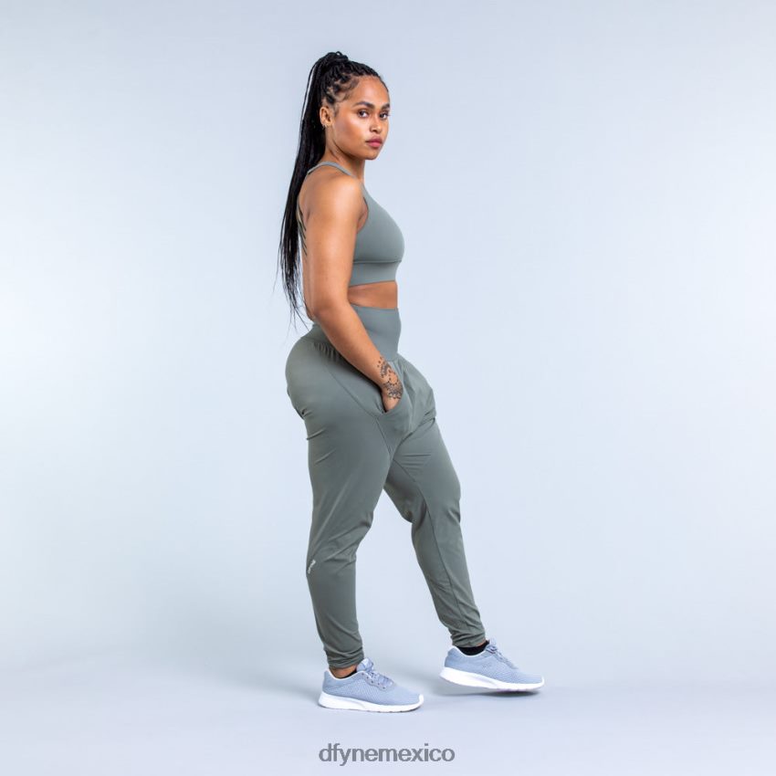 Dfyne joggers de corte cónico harén Origin 3Musgo Verde fondos D4406D101