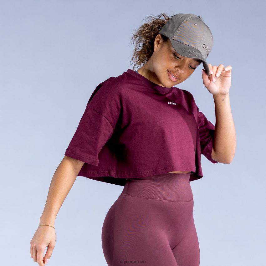 Dfyne revivir crop topborgoña ropa D4406D135