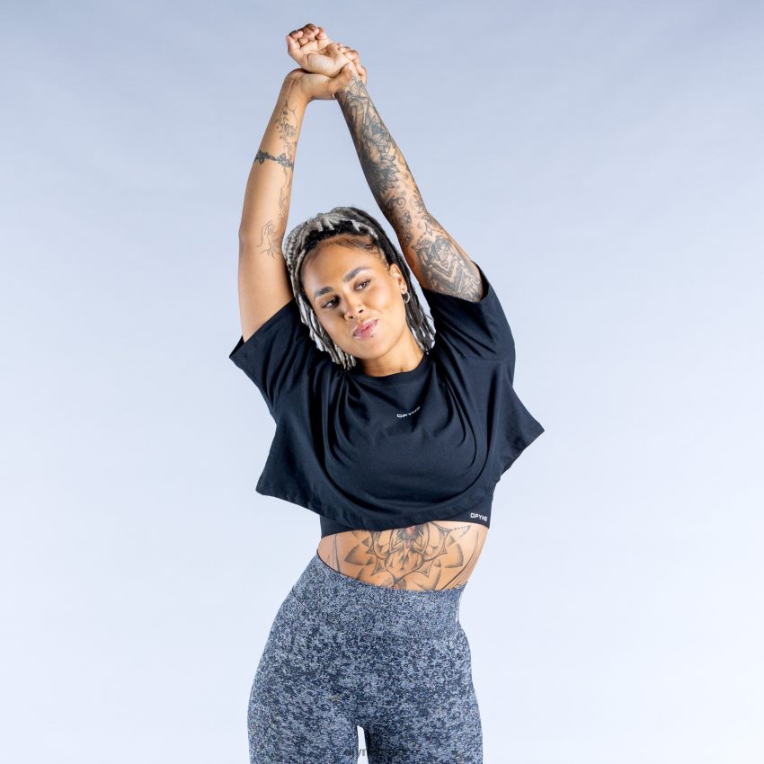 Dfyne revivir crop topnegro ropa D4406D32