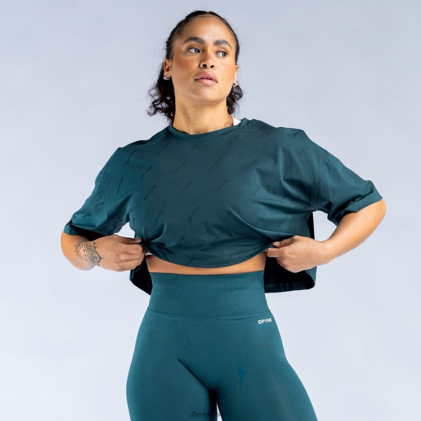 Dfyne top corto revive característicoverde oscuro ropa D4406D53