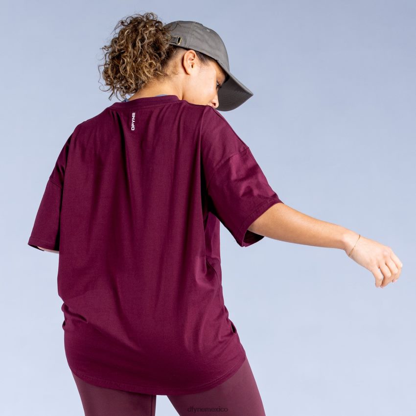 Dfyne luxe revive camiseta extragrandeborgoña tapas D4406D139