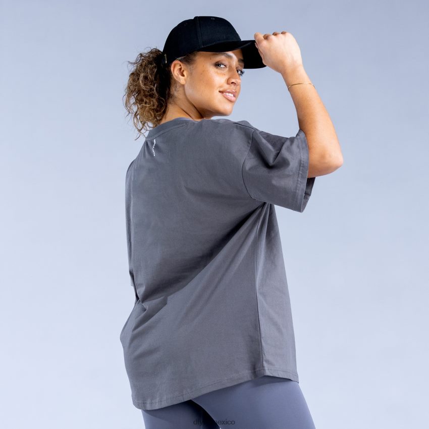 Dfyne luxe revive camiseta extragrandegris oscuro tapas D4406D137