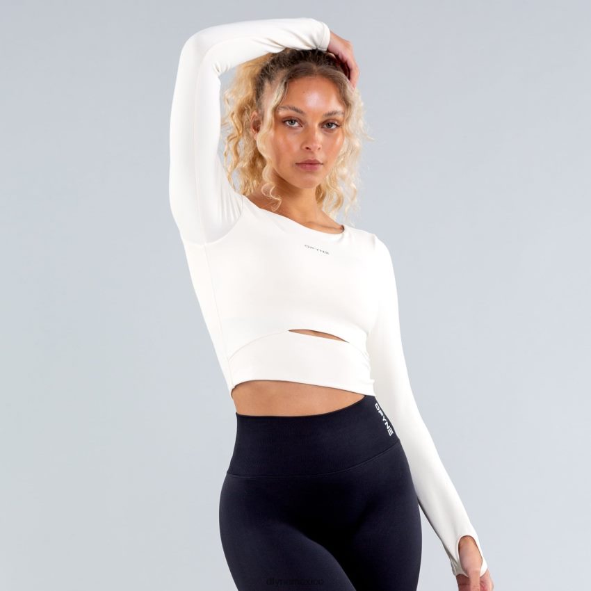 Dfyne top de manga larga origencrema tapas D4406D65