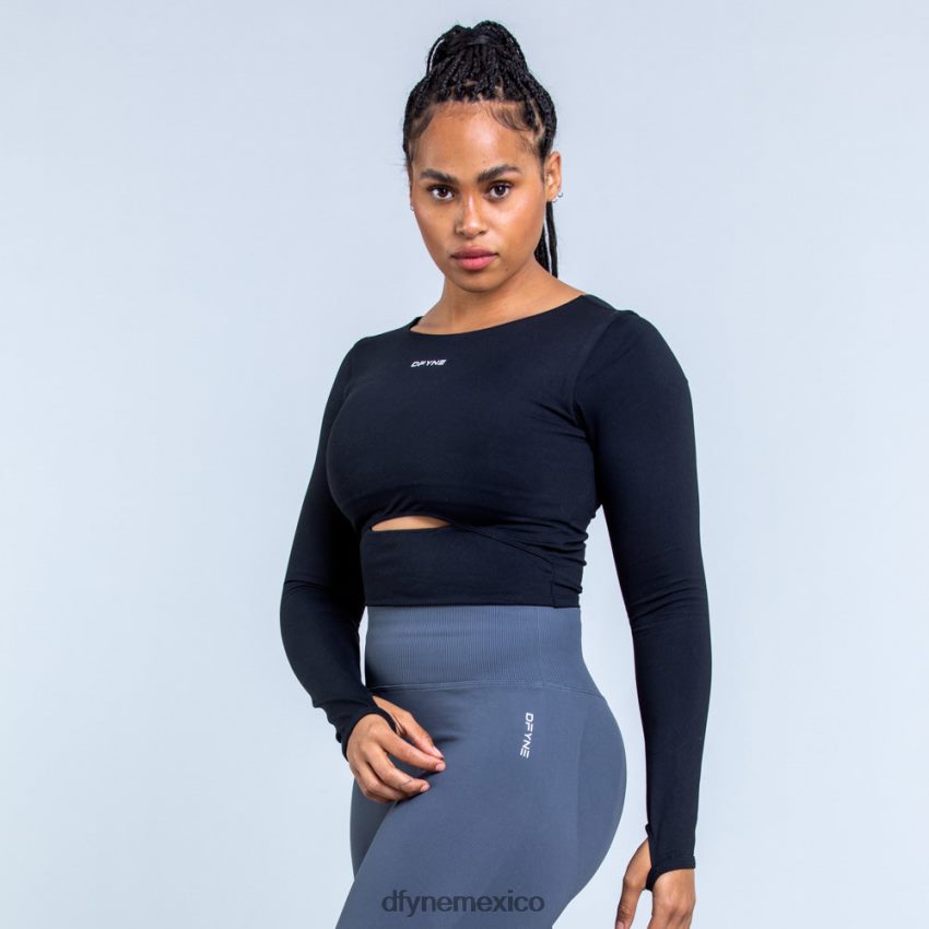 Dfyne top de manga larga origennegro tapas D4406D118