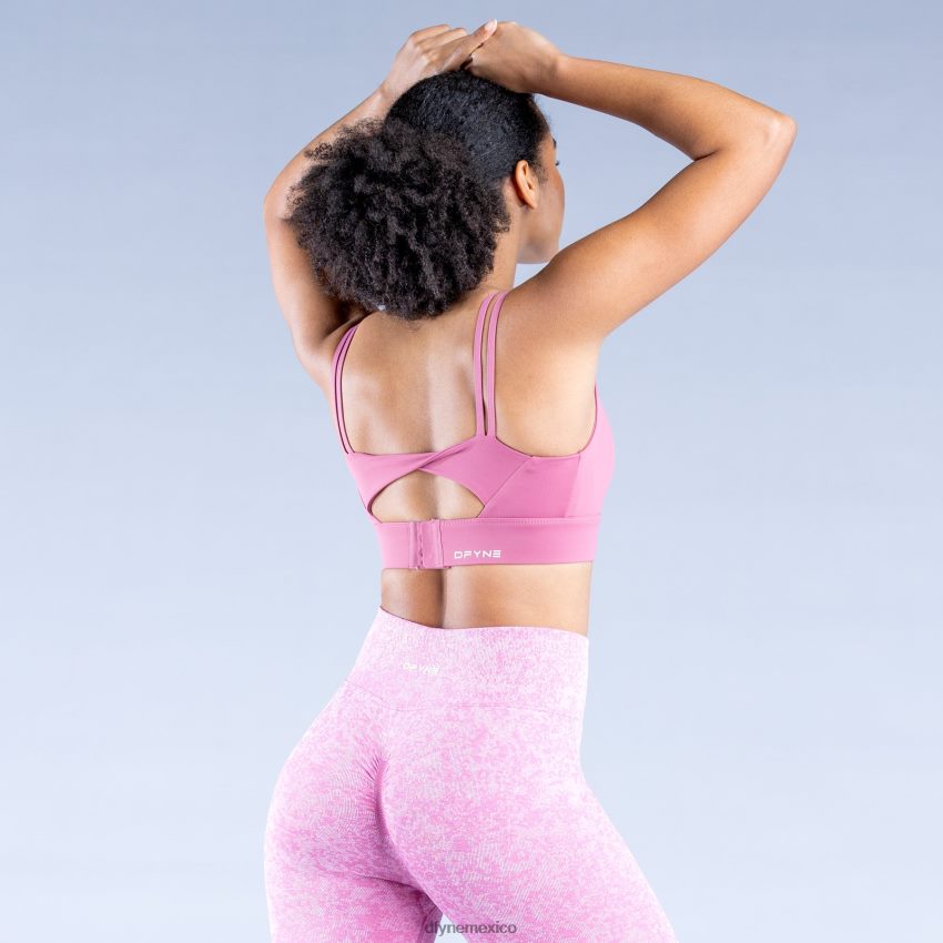 Dfyne sujetador deportivo de alta sujeción originrosa oscuro mate tapas D4406D21