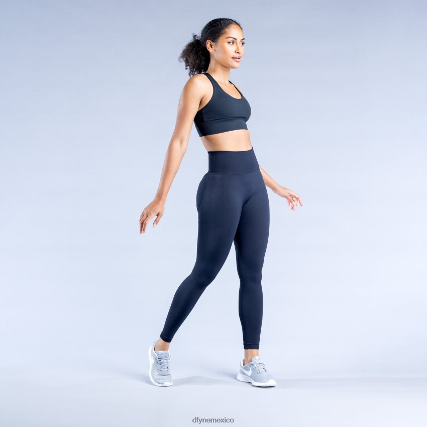 Dfyne sujetador deportivo de origenmedianoche negro tapas D4406D26