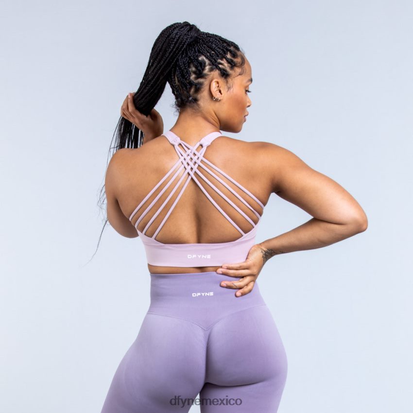 Dfyne sujetador deportivo de sujeción media Originmorado ahumado tapas D4406D102