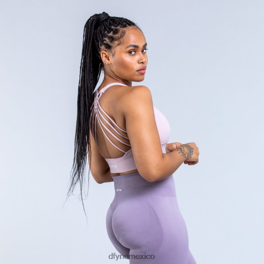 Dfyne sujetador deportivo de sujeción media Originmorado ahumado tapas D4406D102