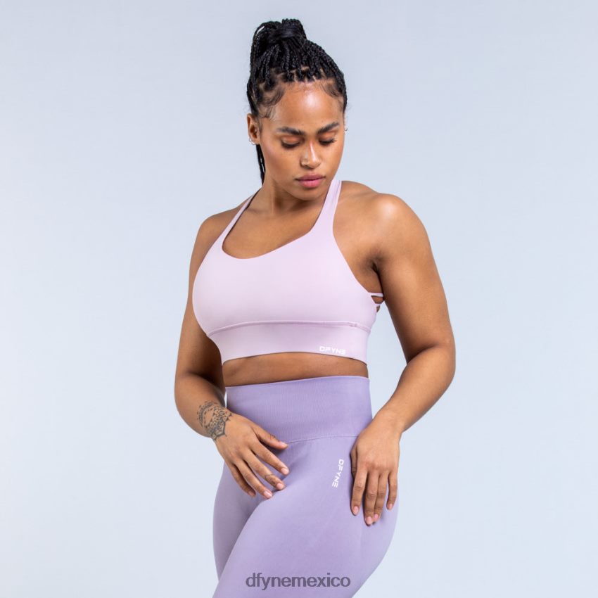 Dfyne sujetador deportivo de sujeción media Originmorado ahumado tapas D4406D102