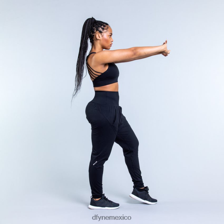 Dfyne sujetador deportivo de sujeción media Originnegro mate tapas D4406D117