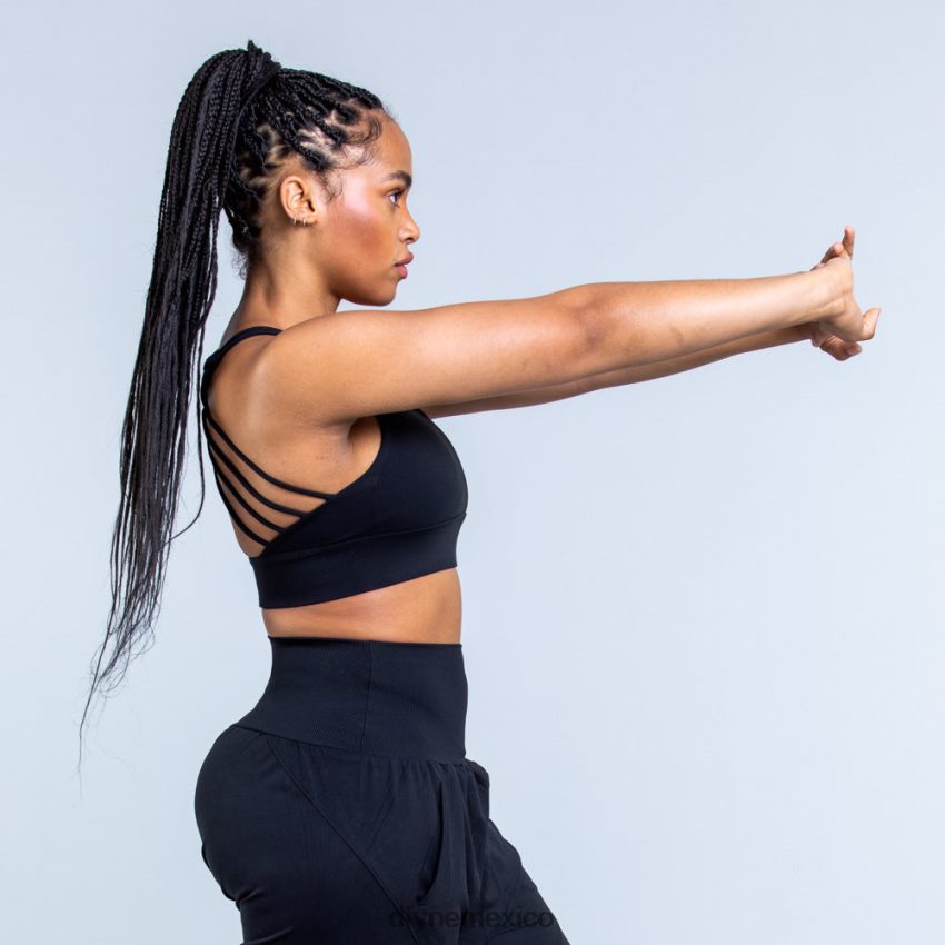 Dfyne sujetador deportivo de sujeción media Originnegro mate tapas D4406D117