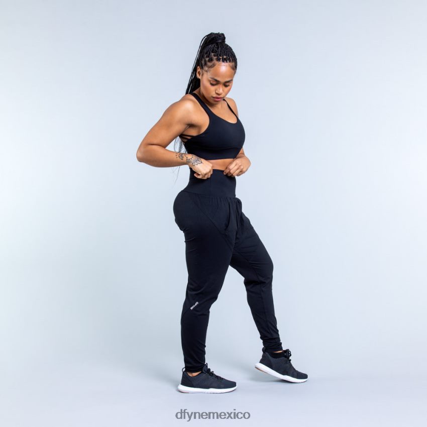 Dfyne sujetador deportivo de sujeción media Originnegro mate tapas D4406D117