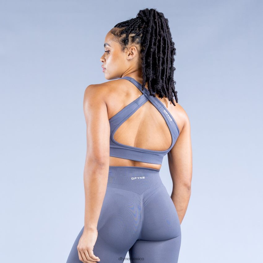Dfyne sujetador deportivo dinámico sin costurasgris piedra oscuro tapas D4406D30