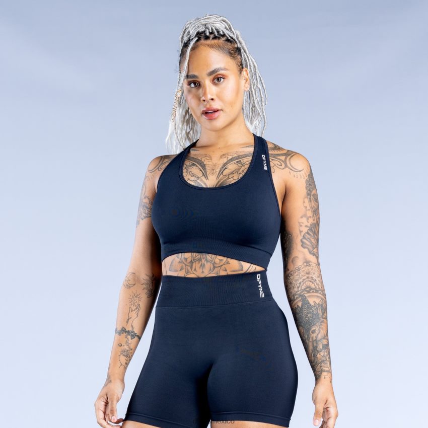 Dfyne sujetador deportivo dinámico sin costurasmedianoche negro tapas D4406D29