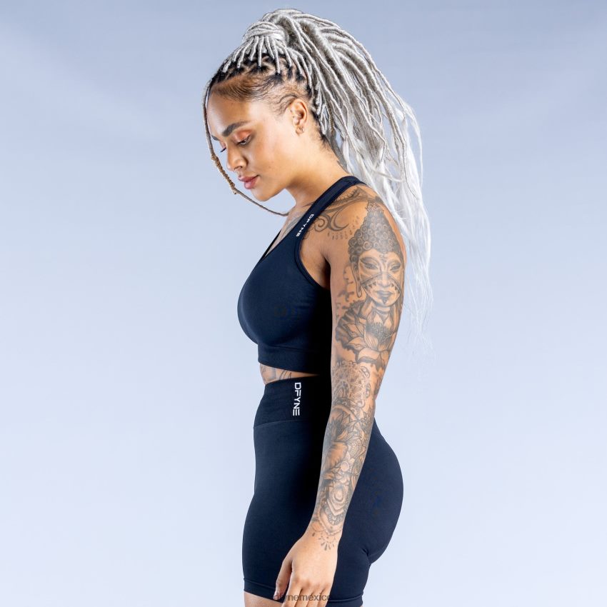 Dfyne sujetador deportivo dinámico sin costurasmedianoche negro tapas D4406D29