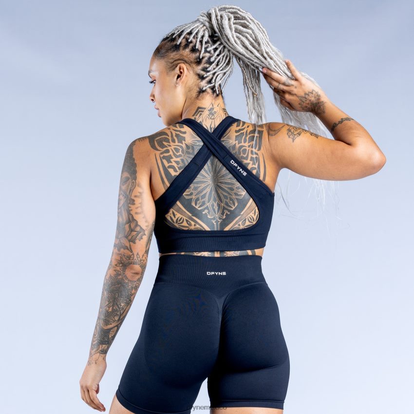 Dfyne sujetador deportivo dinámico sin costurasmedianoche negro tapas D4406D29