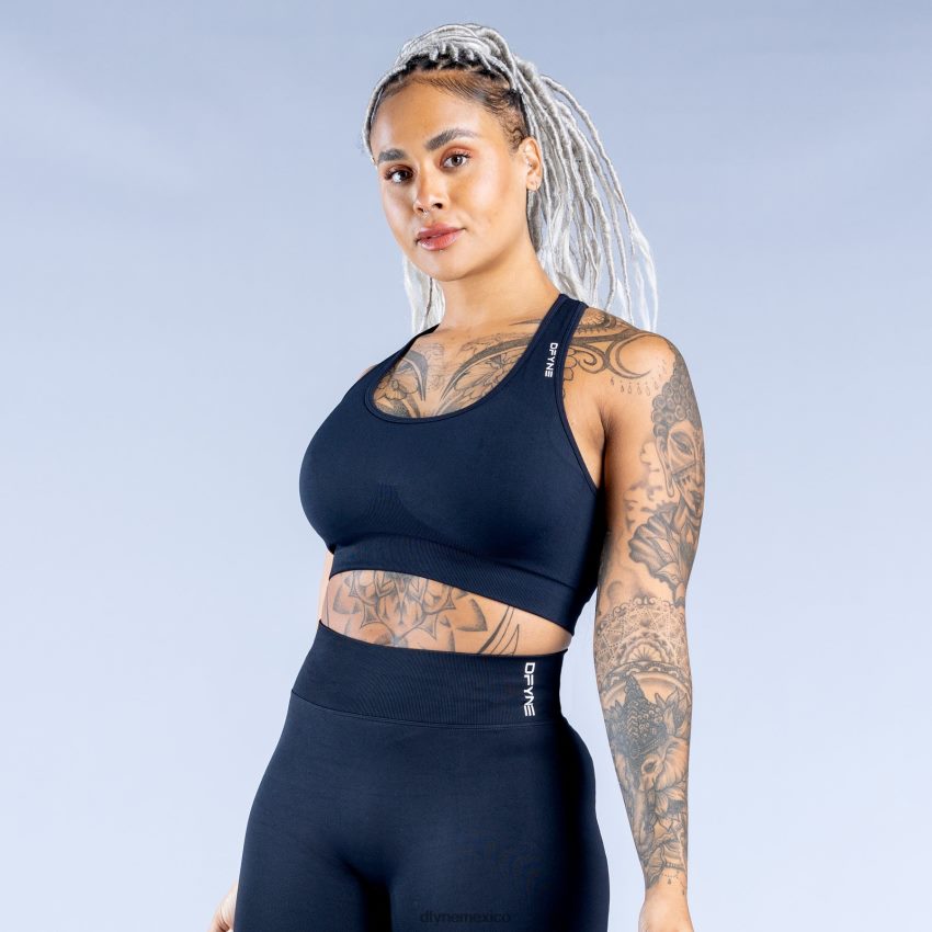 Dfyne sujetador deportivo dinámico sin costurasmedianoche negro tapas D4406D29