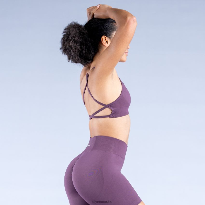 Dfyne sujetador deportivo dinámico sin espalda 2ciruela perfecta tapas D4406D20