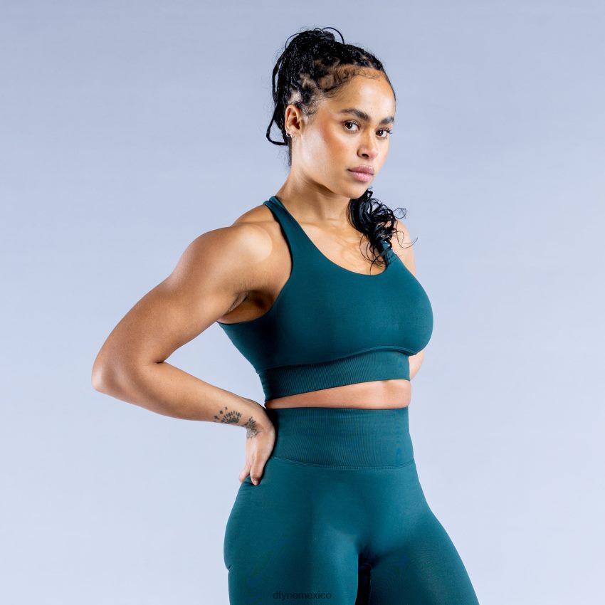 Dfyne sujetador deportivo dinámicoverde esmeralda oscuro tapas D4406D42