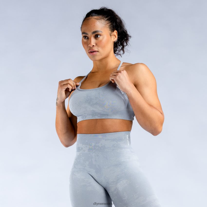 Dfyne sujetador deportivo sin espalda Dynamic Mistgris piedra claro tapas D4406D158