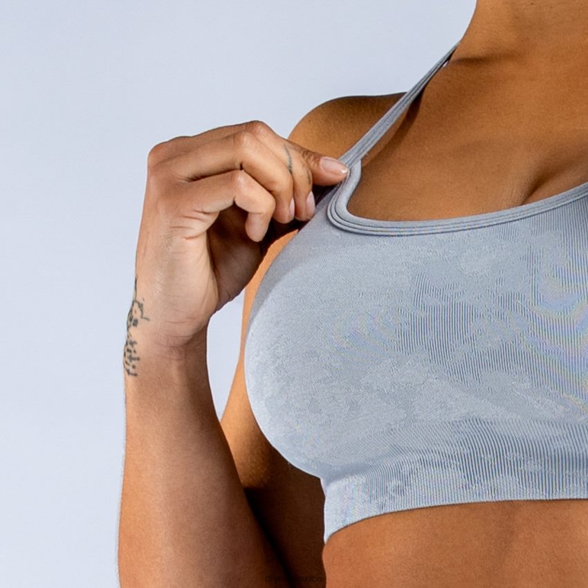 Dfyne sujetador deportivo sin espalda Dynamic Mistgris piedra claro tapas D4406D158